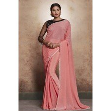 PINK READY MADE PARTY WEAR SAREE